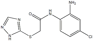 N-(2-amino-4-chlorophenyl)-2-(1H-1,2,4-triazol-5-ylsulfanyl)acetamide Struktur