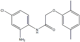 N-(2-amino-4-chlorophenyl)-2-(2,5-dimethylphenoxy)acetamide Struktur