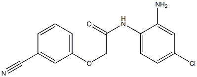 N-(2-amino-4-chlorophenyl)-2-(3-cyanophenoxy)acetamide Struktur