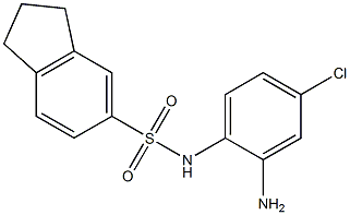 N-(2-amino-4-chlorophenyl)-2,3-dihydro-1H-indene-5-sulfonamide Struktur