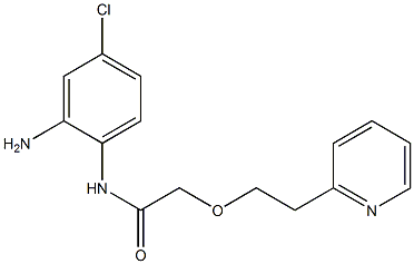 N-(2-amino-4-chlorophenyl)-2-[2-(pyridin-2-yl)ethoxy]acetamide Struktur