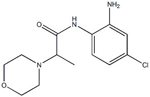 N-(2-amino-4-chlorophenyl)-2-morpholin-4-ylpropanamide Struktur