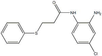 N-(2-amino-4-chlorophenyl)-3-(phenylsulfanyl)propanamide Struktur