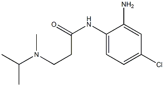 N-(2-amino-4-chlorophenyl)-3-[isopropyl(methyl)amino]propanamide Struktur