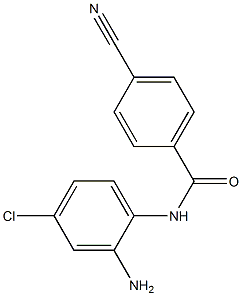 N-(2-amino-4-chlorophenyl)-4-cyanobenzamide Struktur