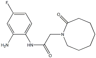 N-(2-amino-4-fluorophenyl)-2-(2-oxoazocan-1-yl)acetamide Struktur