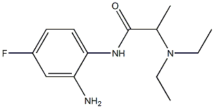 N-(2-amino-4-fluorophenyl)-2-(diethylamino)propanamide Struktur