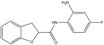 N-(2-amino-4-fluorophenyl)-2,3-dihydro-1-benzofuran-2-carboxamide Struktur