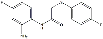 N-(2-amino-4-fluorophenyl)-2-[(4-fluorophenyl)sulfanyl]acetamide Struktur