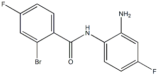 N-(2-amino-4-fluorophenyl)-2-bromo-4-fluorobenzamide Struktur