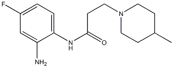 N-(2-amino-4-fluorophenyl)-3-(4-methylpiperidin-1-yl)propanamide Struktur