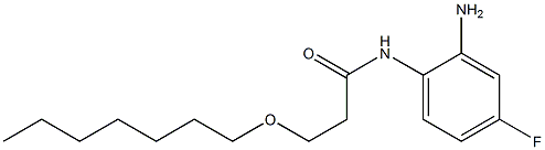 N-(2-amino-4-fluorophenyl)-3-(heptyloxy)propanamide Struktur