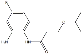 N-(2-amino-4-fluorophenyl)-3-(propan-2-yloxy)propanamide Struktur