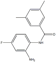 N-(2-amino-4-fluorophenyl)-3,5-dimethylbenzamide Struktur