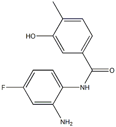 N-(2-amino-4-fluorophenyl)-3-hydroxy-4-methylbenzamide Struktur