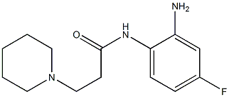 N-(2-amino-4-fluorophenyl)-3-piperidin-1-ylpropanamide Struktur