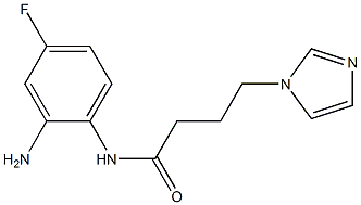 N-(2-amino-4-fluorophenyl)-4-(1H-imidazol-1-yl)butanamide Struktur