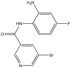 N-(2-amino-4-fluorophenyl)-5-bromopyridine-3-carboxamide Struktur