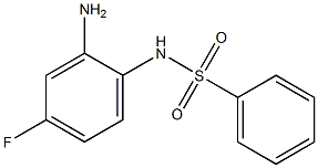 N-(2-amino-4-fluorophenyl)benzenesulfonamide Struktur