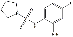 N-(2-amino-4-fluorophenyl)pyrrolidine-1-sulfonamide Struktur