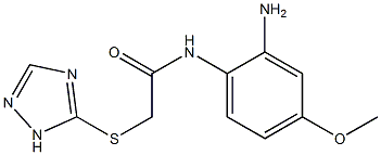 N-(2-amino-4-methoxyphenyl)-2-(1H-1,2,4-triazol-5-ylsulfanyl)acetamide Struktur