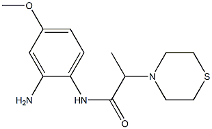 N-(2-amino-4-methoxyphenyl)-2-(thiomorpholin-4-yl)propanamide Struktur