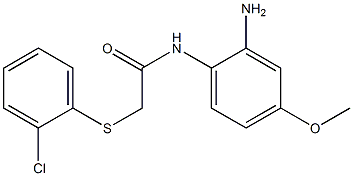 N-(2-amino-4-methoxyphenyl)-2-[(2-chlorophenyl)sulfanyl]acetamide Struktur