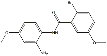 N-(2-amino-4-methoxyphenyl)-2-bromo-5-methoxybenzamide Struktur