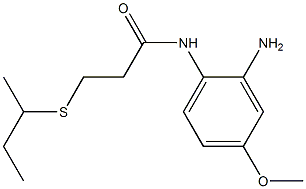 N-(2-amino-4-methoxyphenyl)-3-(butan-2-ylsulfanyl)propanamide Struktur