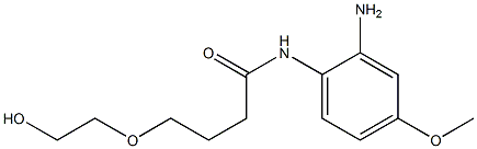 N-(2-amino-4-methoxyphenyl)-4-(2-hydroxyethoxy)butanamide Struktur