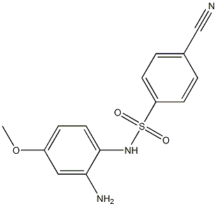 N-(2-amino-4-methoxyphenyl)-4-cyanobenzene-1-sulfonamide Struktur