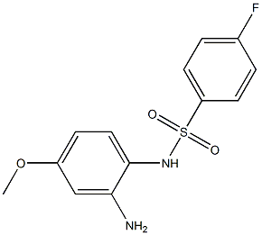 N-(2-amino-4-methoxyphenyl)-4-fluorobenzenesulfonamide Struktur