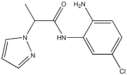 N-(2-amino-5-chlorophenyl)-2-(1H-pyrazol-1-yl)propanamide Struktur