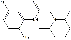 N-(2-amino-5-chlorophenyl)-2-(2,6-dimethylpiperidin-1-yl)acetamide Struktur