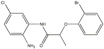 N-(2-amino-5-chlorophenyl)-2-(2-bromophenoxy)propanamide Struktur