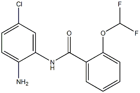 N-(2-amino-5-chlorophenyl)-2-(difluoromethoxy)benzamide Struktur