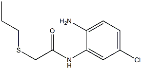 N-(2-amino-5-chlorophenyl)-2-(propylsulfanyl)acetamide Struktur