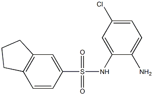 N-(2-amino-5-chlorophenyl)-2,3-dihydro-1H-indene-5-sulfonamide Struktur