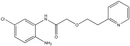 N-(2-amino-5-chlorophenyl)-2-[2-(pyridin-2-yl)ethoxy]acetamide Struktur