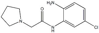 N-(2-amino-5-chlorophenyl)-2-pyrrolidin-1-ylacetamide Struktur