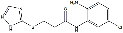 N-(2-amino-5-chlorophenyl)-3-(1H-1,2,4-triazol-5-ylsulfanyl)propanamide Struktur