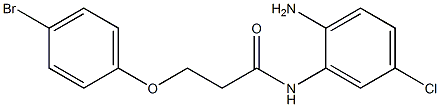 N-(2-amino-5-chlorophenyl)-3-(4-bromophenoxy)propanamide Struktur