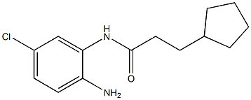 N-(2-amino-5-chlorophenyl)-3-cyclopentylpropanamide Struktur