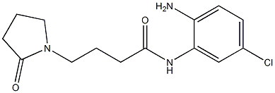 N-(2-amino-5-chlorophenyl)-4-(2-oxopyrrolidin-1-yl)butanamide Struktur