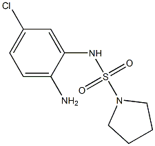 N-(2-amino-5-chlorophenyl)pyrrolidine-1-sulfonamide Struktur