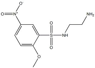 N-(2-aminoethyl)-2-methoxy-5-nitrobenzene-1-sulfonamide Struktur