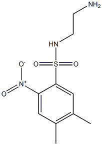 N-(2-aminoethyl)-4,5-dimethyl-2-nitrobenzene-1-sulfonamide Struktur