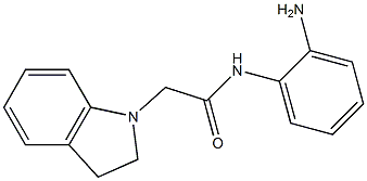 N-(2-aminophenyl)-2-(2,3-dihydro-1H-indol-1-yl)acetamide Struktur