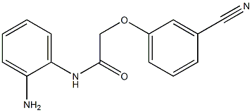 N-(2-aminophenyl)-2-(3-cyanophenoxy)acetamide Struktur