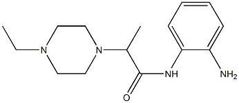 N-(2-aminophenyl)-2-(4-ethylpiperazin-1-yl)propanamide Struktur